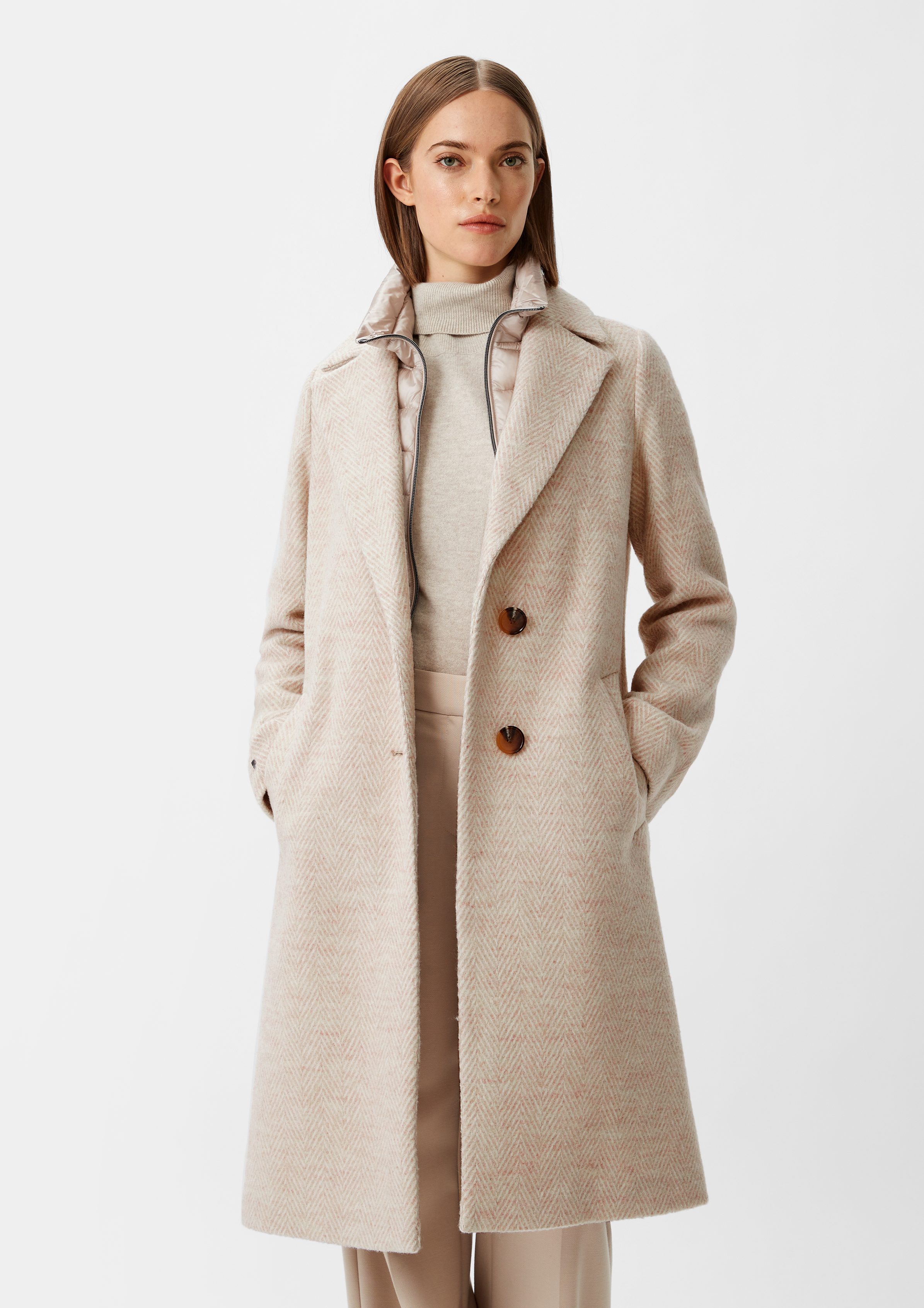 Beige Comma Daunenmantel Rot Rote Comma Mäntel Für Damen Online