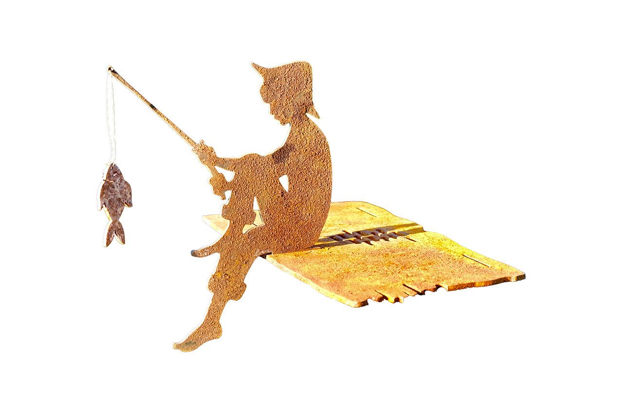 ILLUMINO Kantenhocker Kantenhocker Angler Sitzenbleiber Gartendeko günstig online kaufen
