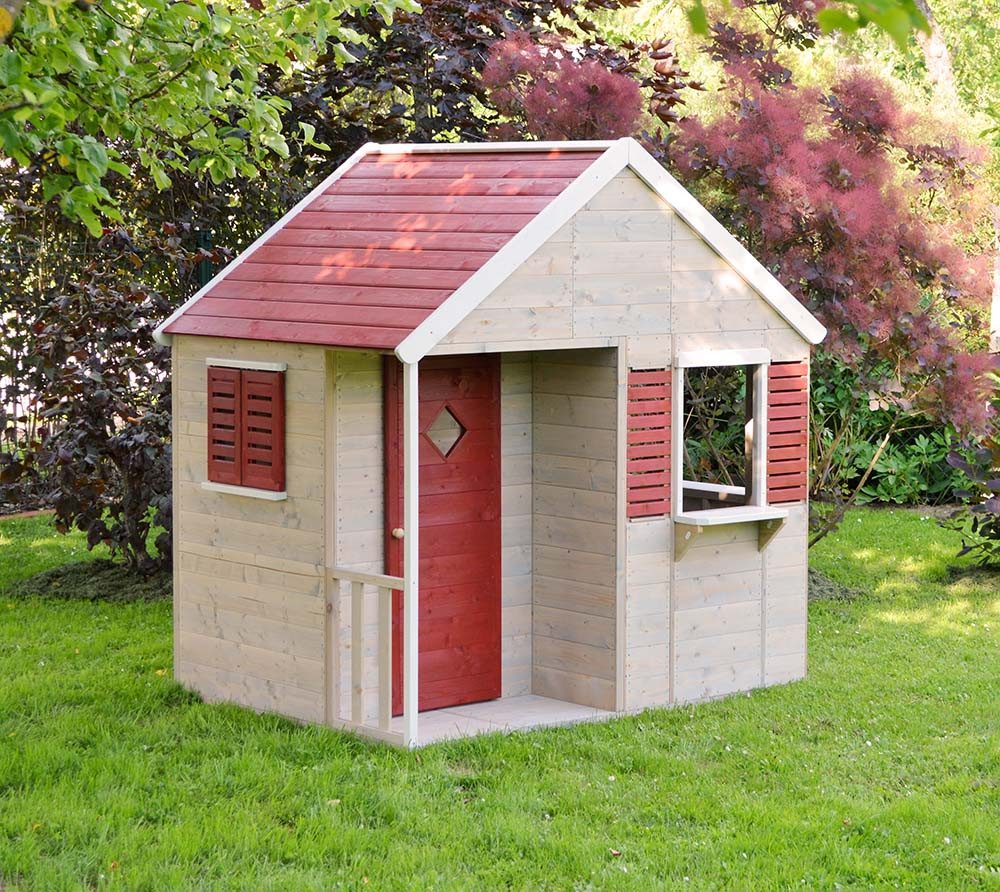 Wendi Toys Spielhaus Krokodil, Geeignet für Kinder ab 3 J., Kiefernholz, LxBxH 155x120x168cm