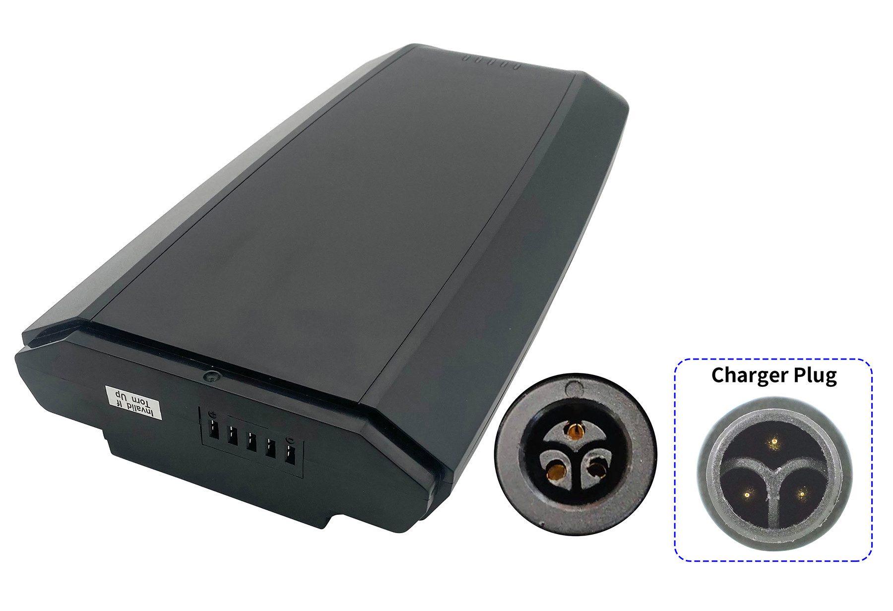 PowerSmart Greenway YJ145 E-Bike Akku für Telefunken Multitalent RC657 (Modelljahr abhängig)(neue Version), Telefunken RC657, RC657-S City mit 2A Ladegerät Li-ion 14500 mAh (36 V)