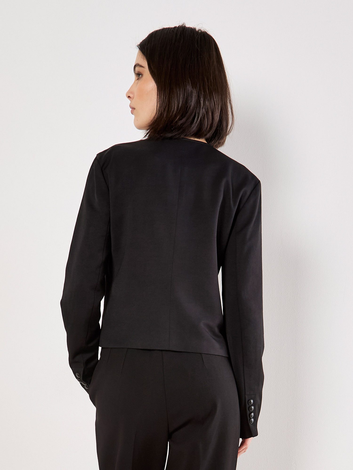 Apricot Kurzblazer Kurzjacke mit Knopfleiste – Bild 4 von 5