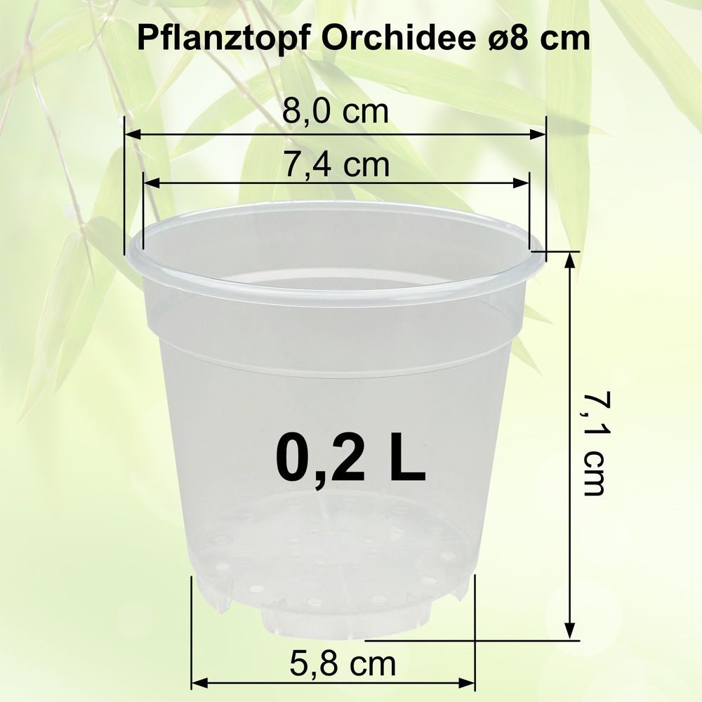 Heimwerkercenter Blumentopf MePla - 5 Stück - Pflanztopf Orchidee ø 8 cm - günstig online kaufen