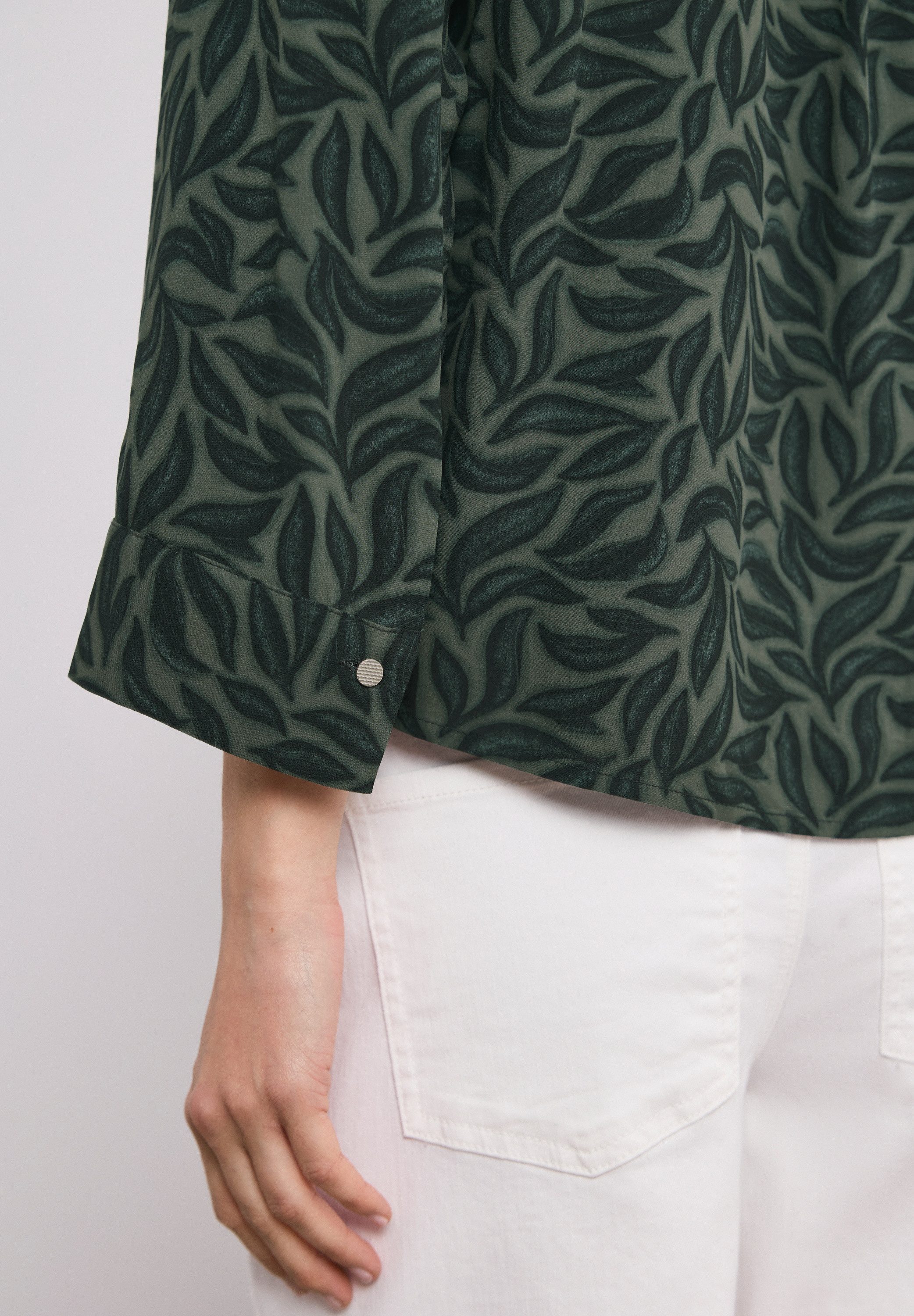 STREET ONE Druckbluse 3/4-Arm Sommerbluse mit floralem Muster