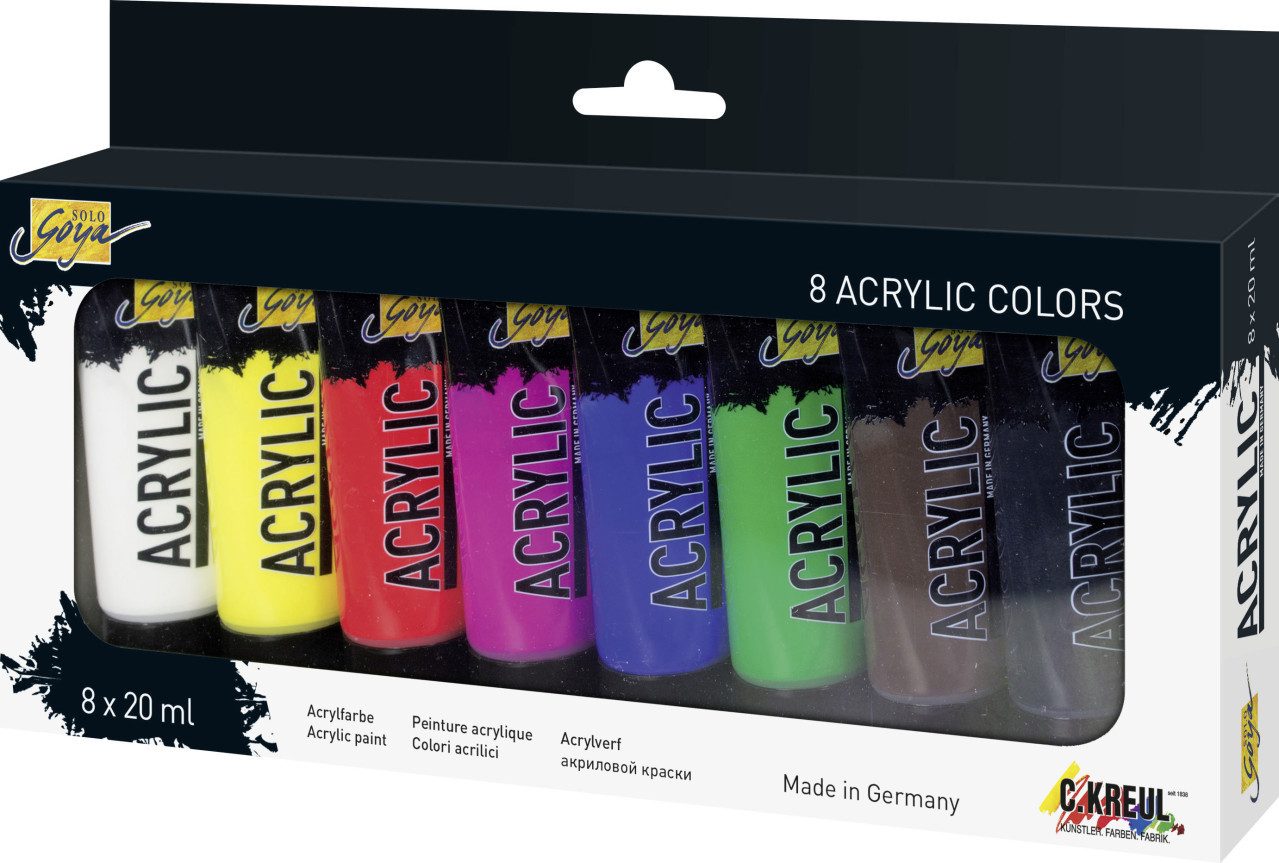 Kreul Acrylfarbe Kreul Acrylfarben Tuben 8 x 20 ml