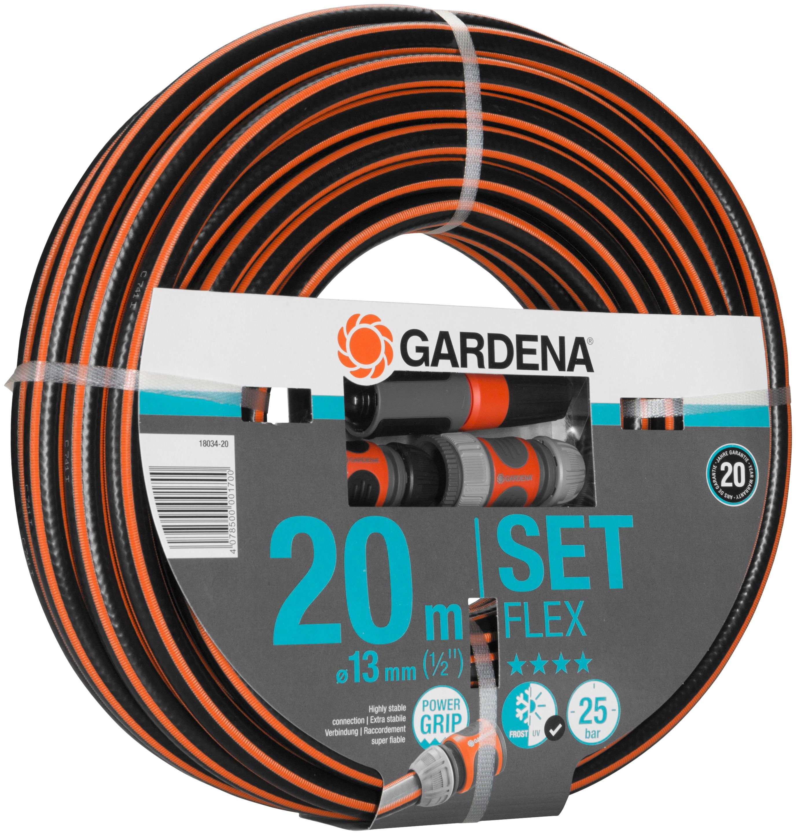 GARDENA Gartenschlauch FLEX, 1803420«, L 20 m, (Set), 13 mm