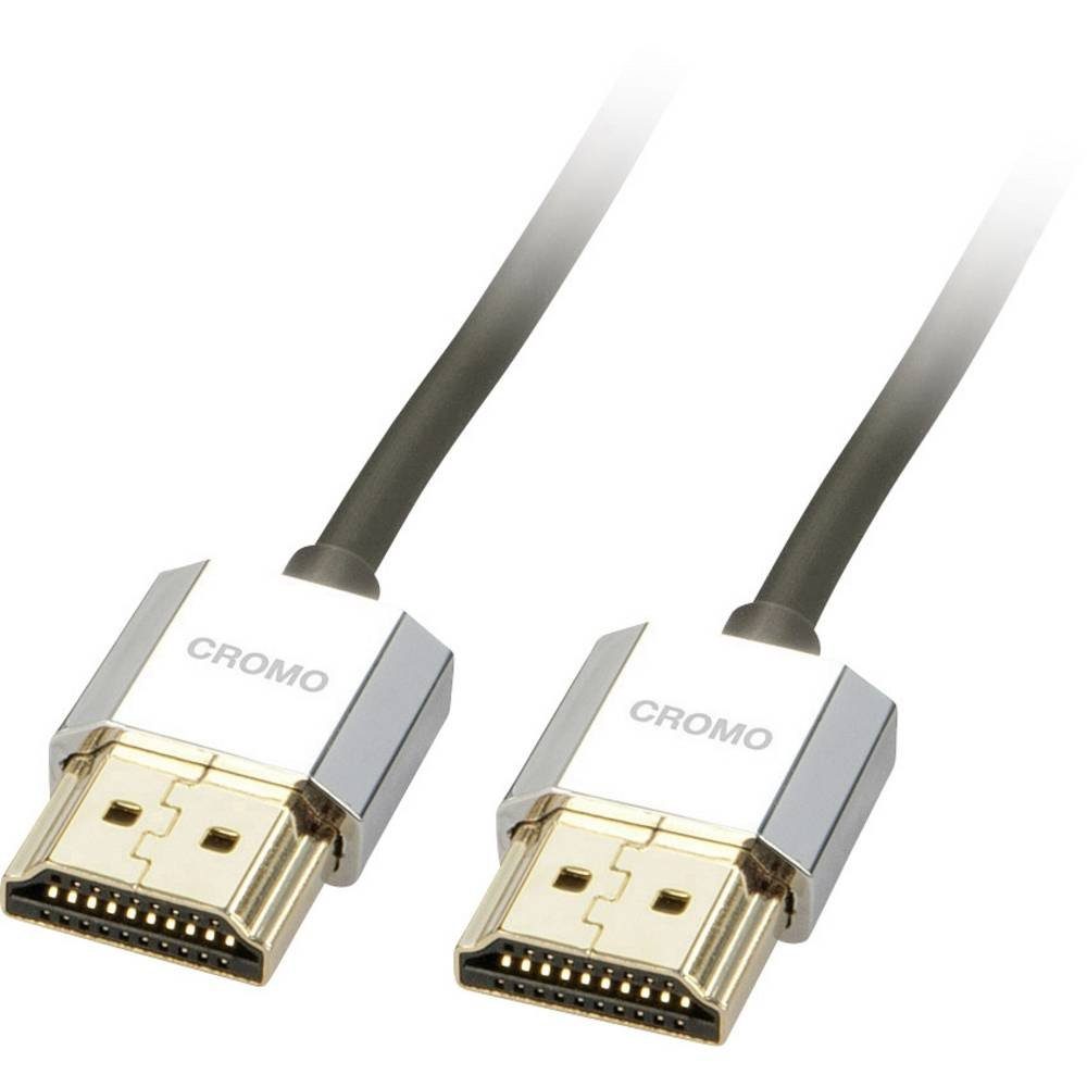 Lindy CROMO® Slim High-Speed-HDMI®-Kabel mit Ethernet, Typ A/A 41670 HDMI-Kabel, 4K UHD