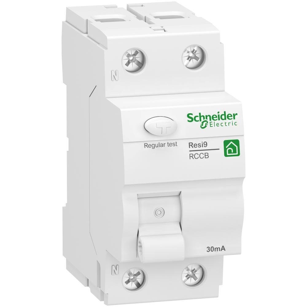 Verteiler Schneider Electric Fehlerstrom-Schutzschalter Resi9, 2P, 40A, 30mA, Ty