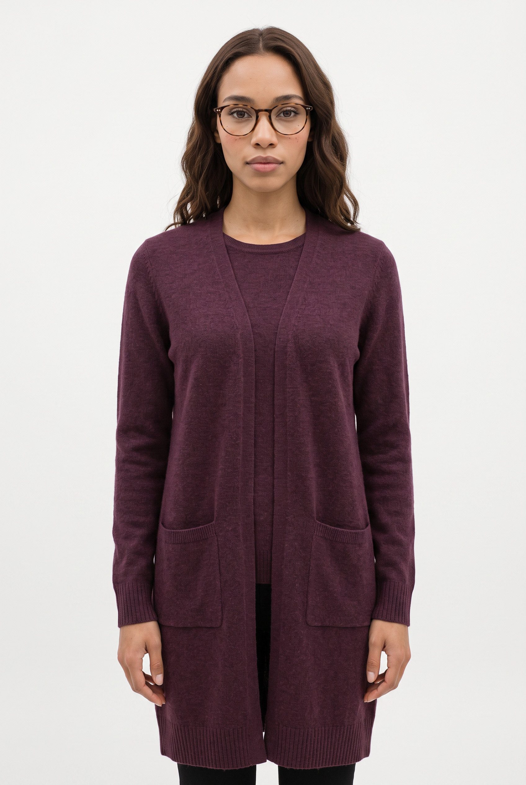 Vila Longstrickjacke VIRIL LONG L/S KNIT CARDIGAN - NOOS Viskosemischung, regular fit