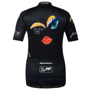 prolog cycling wear Radtrikot Fahrradtrikot Damen kurzarm „Keep an eye on me“ eng geschnitten