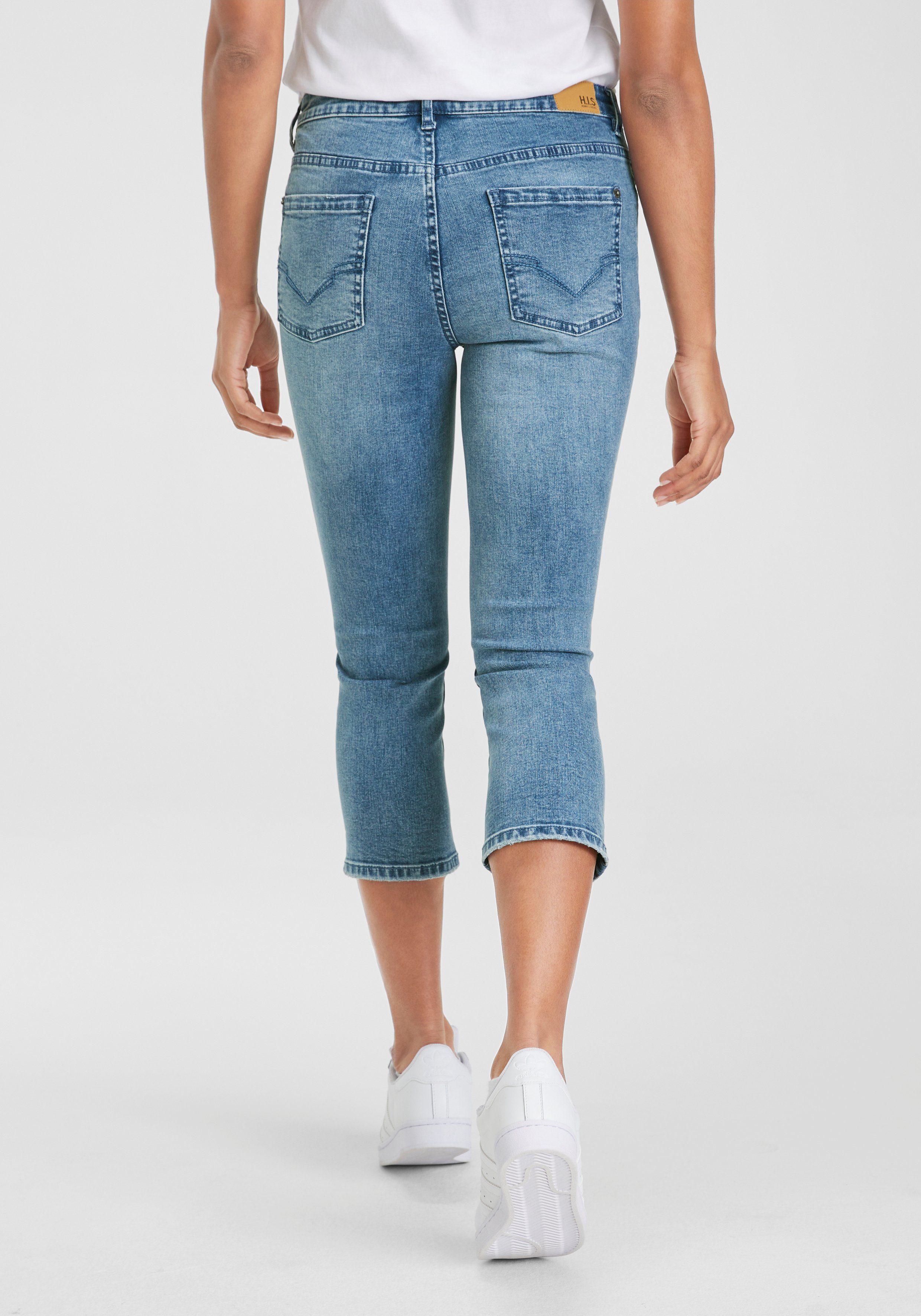 H.I.S Caprijeans schmale Beinform, krempelbare Beinabschlüsse, günstig online kaufen
