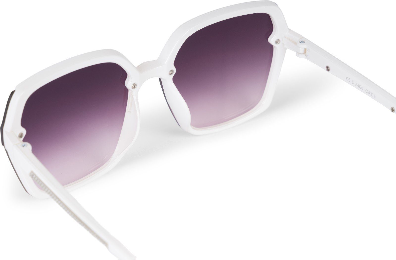 (1-St) / Gestell Glas Verlauf Sonnenbrille Violett styleBREAKER Getönt Weiß