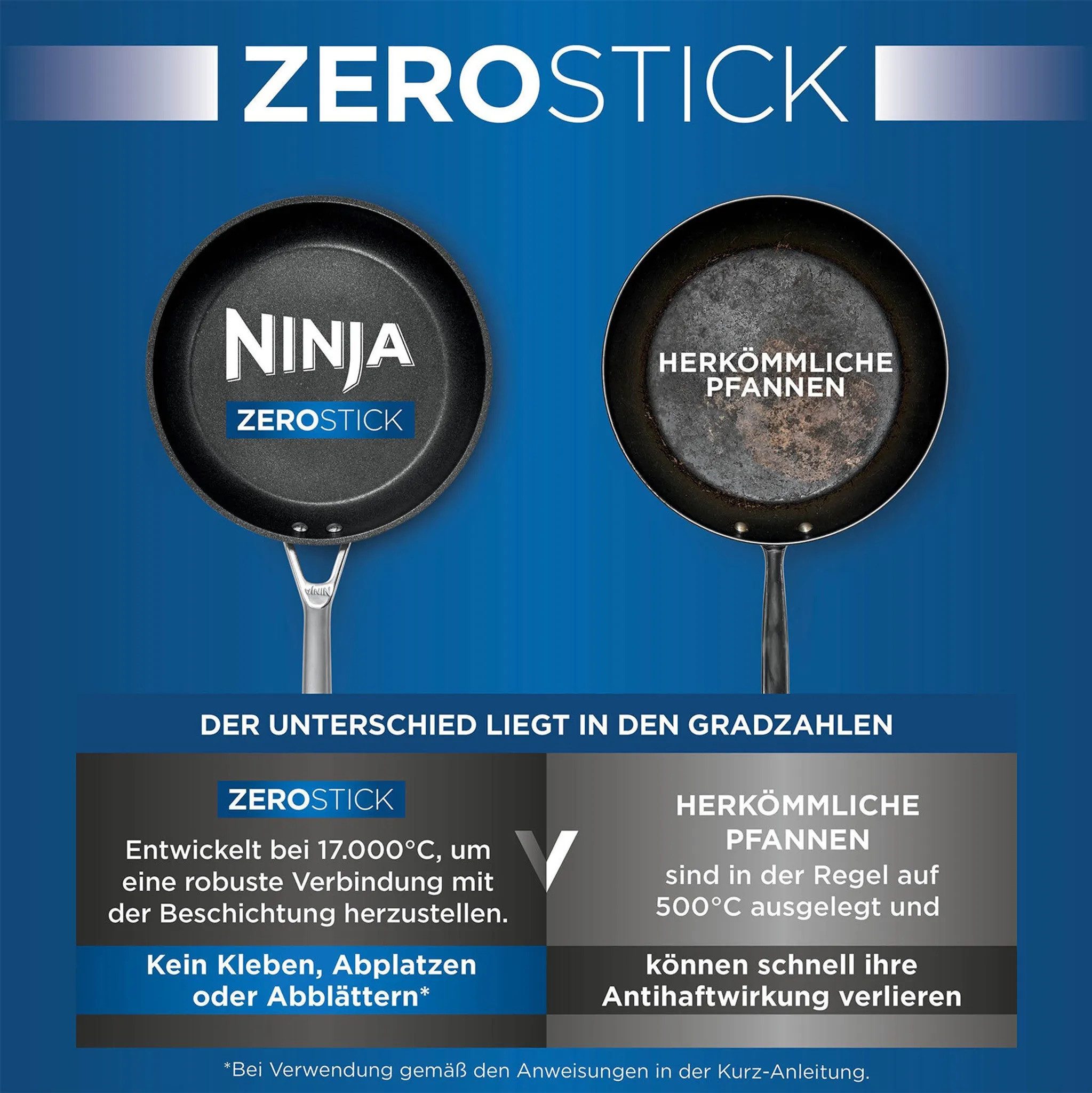 NINJA Wok ZEROSTICK Premium versch. Varianten, Aluminium, Premium Kollektion, Zerostick antihaft beschichtet, ofenfest