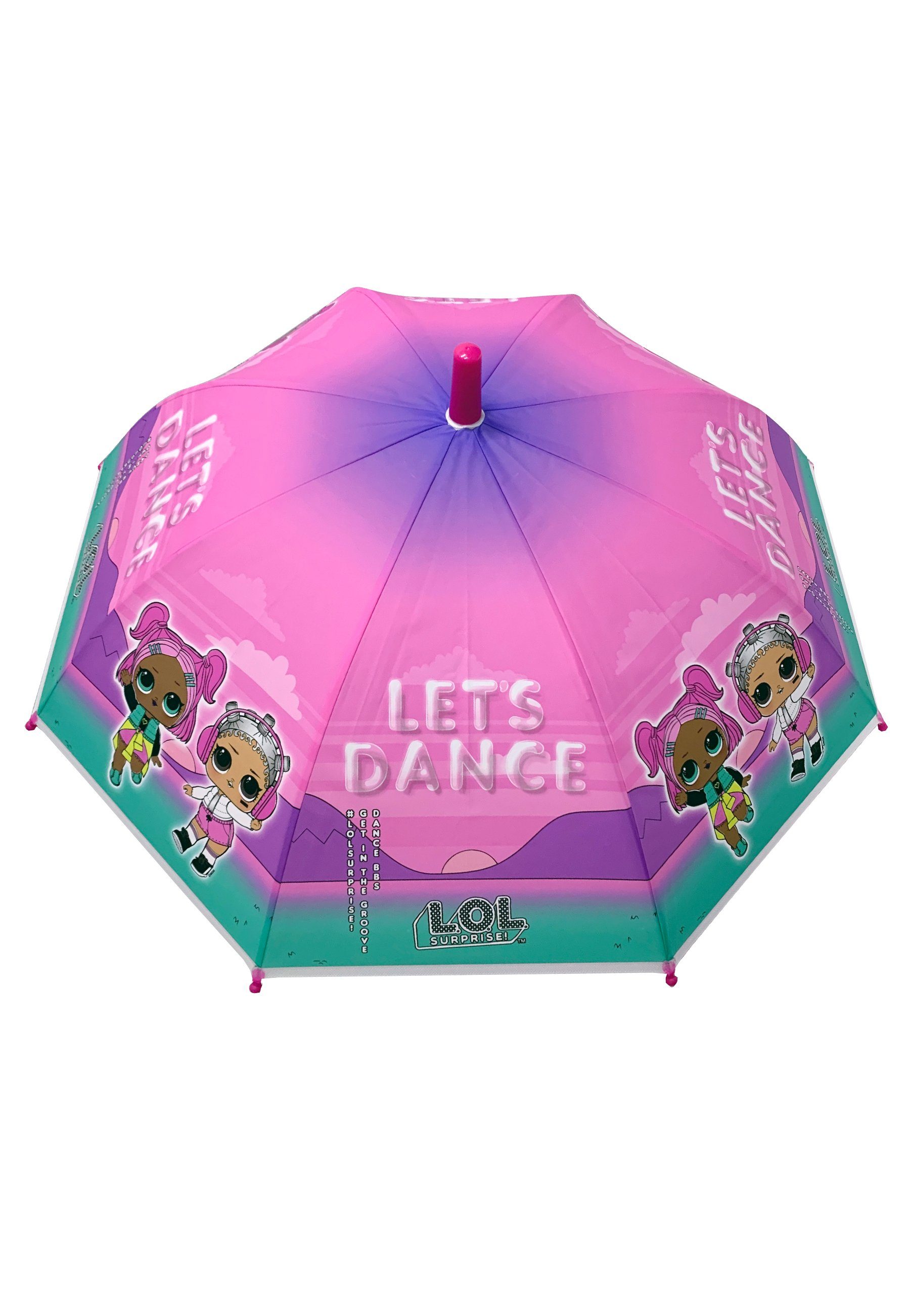 L.O.L. SURPRISE! Stockregenschirm Kinder Mädchen Stock-Schirm Kuppelschirm
