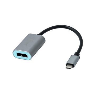 I-TEC USB-C Metal Display Port Adapter 4K/60Hz Video-Adapter USB-C zu DisplayPort, Thunderbolt 3 kompatibel