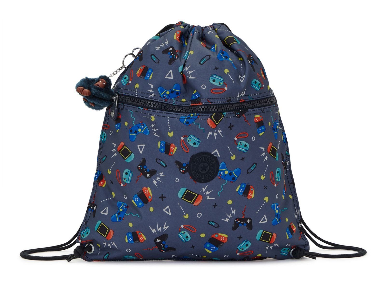 KIPLING Rucksack Back To School Print Gaming Grey