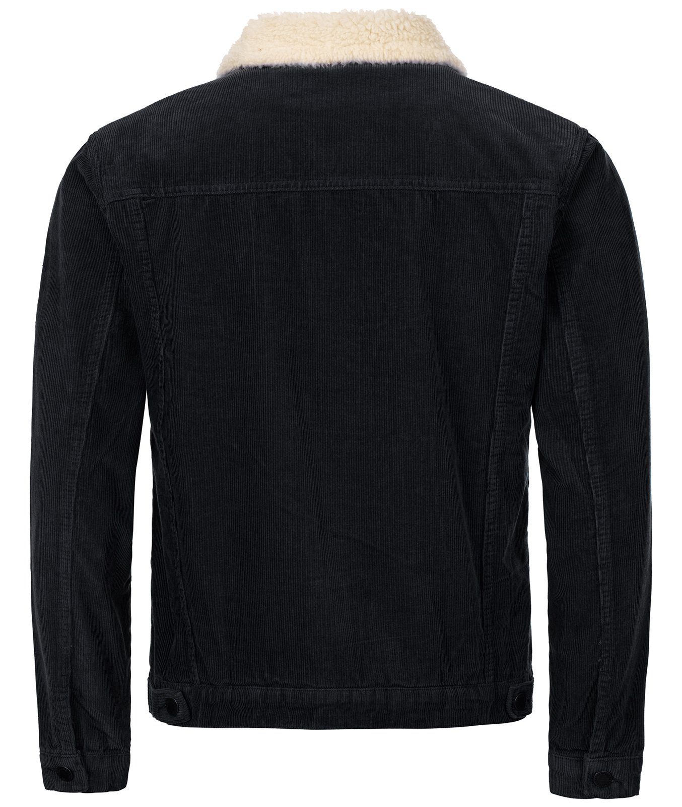 Rock Creek Winterjacke Herren Cordjacke mit Teddyfell-Kragen H-211
