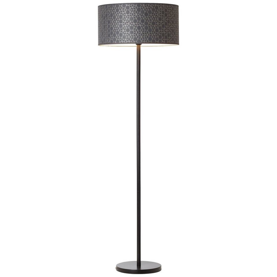 Brilliant Stehlampe Galance, ohne Leuchtmittel, 164,5 cm Höhe, Ø 50 cm,  E27, Metall/Textil, schwarz