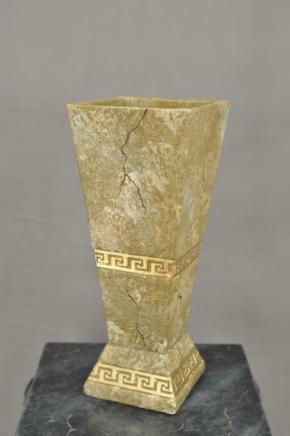 Raum Gold Stil Kübel 37cm Antik Große Vasen JVmoebel Skulptur Vase Blumen Deko Obst