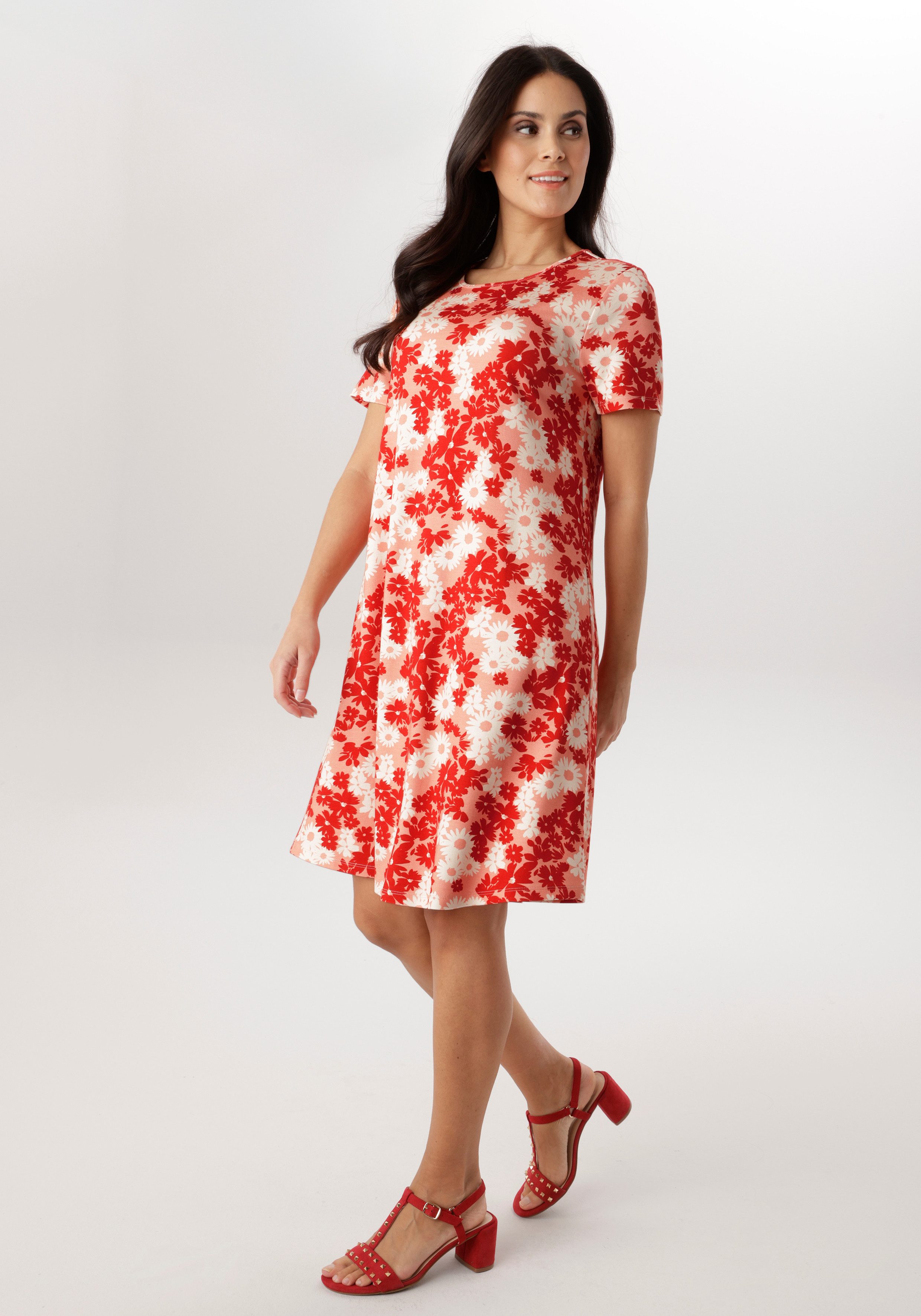Aniston SELECTED Jerseykleid in leichter A-Linien-Form – Bild 4 von 5