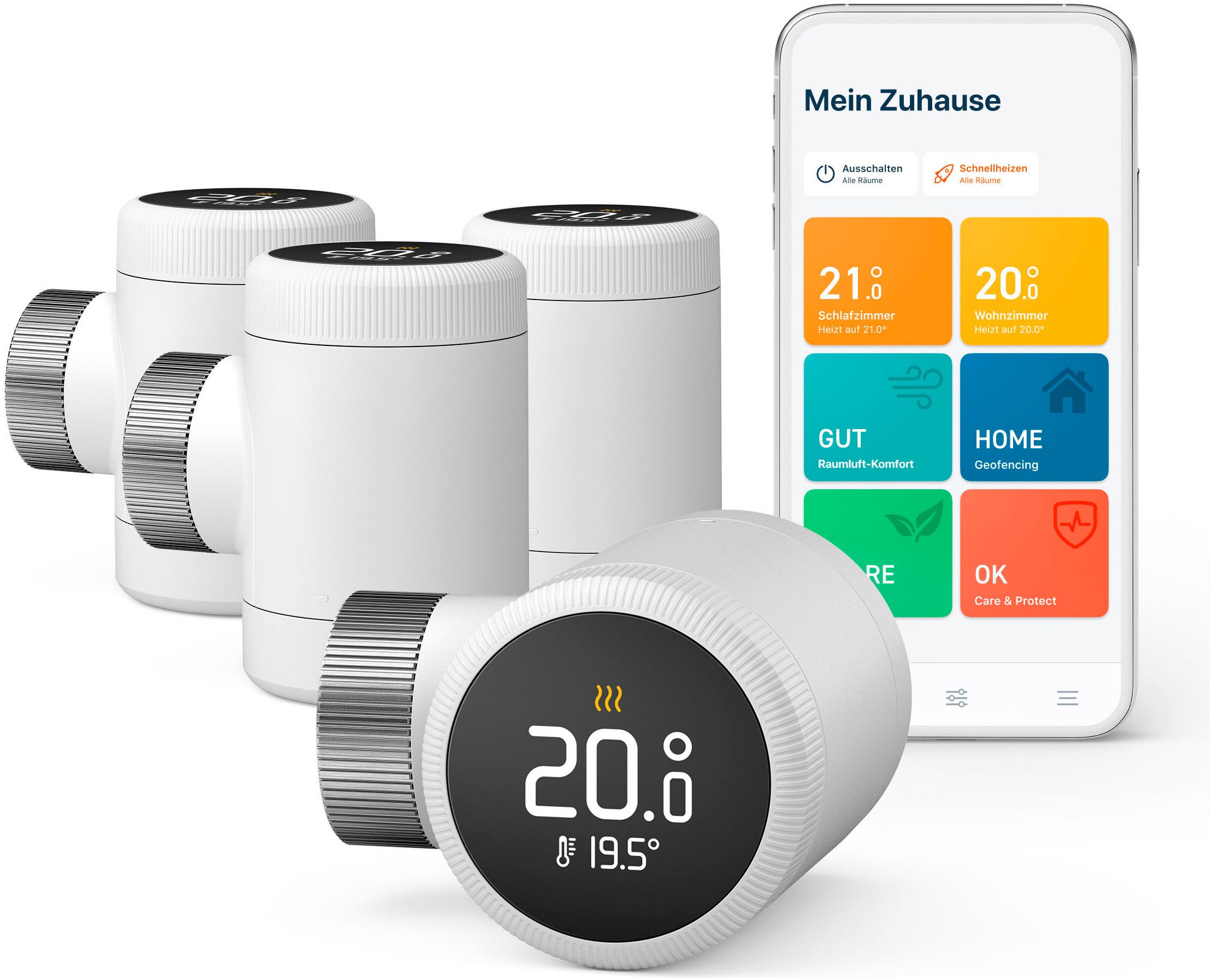 Heizkörperthermostat Smartes Heizkörper-Thermostat X - Quattro Pack