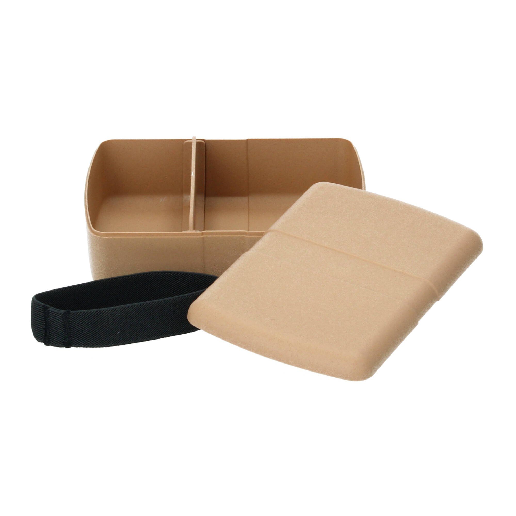 Lunchbox Lunchbox Bento Box Timeout aus Toffee-brown (Kunststoff PLA (1-tlg) Pflanzenzucker), toffee braun