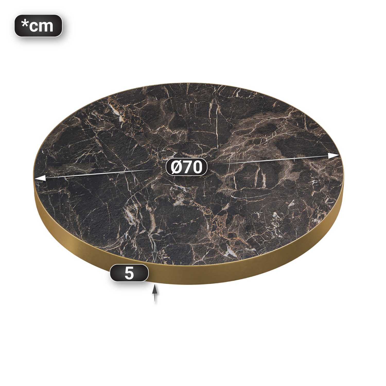 GGMMÖBEL Tischplatte Brasil