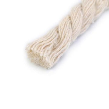 maDDma 19m Baumwollseil gedreht Seil, creme