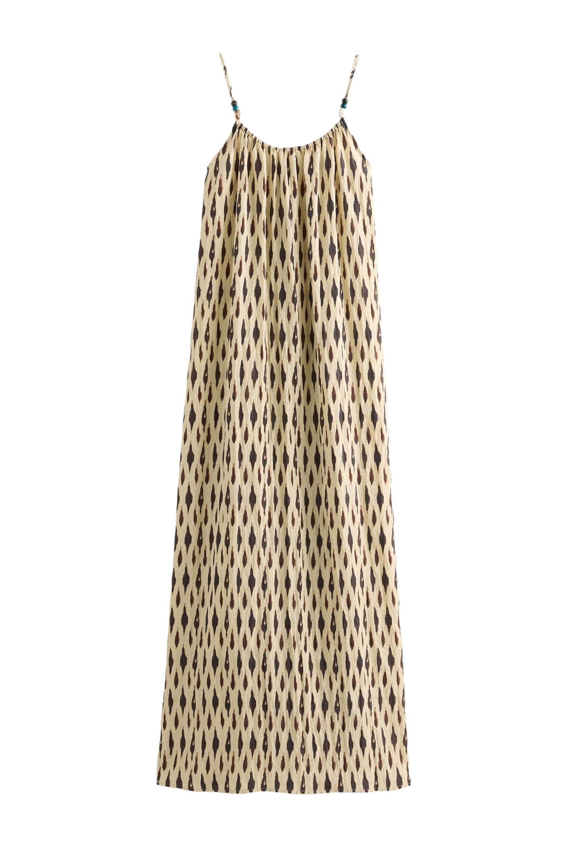 Next Sommerkleid Strukturiertes Maxikleid mit Perlen günstig online kaufen