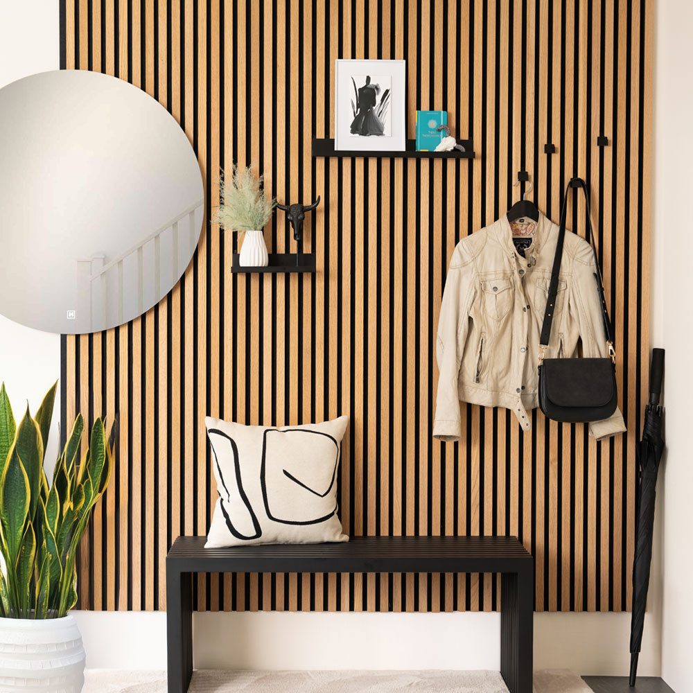 HOME DELUXE Deko-Wandregal Regal für Akustikpaneel RESONA, 25 x 11 cm schwa günstig online kaufen