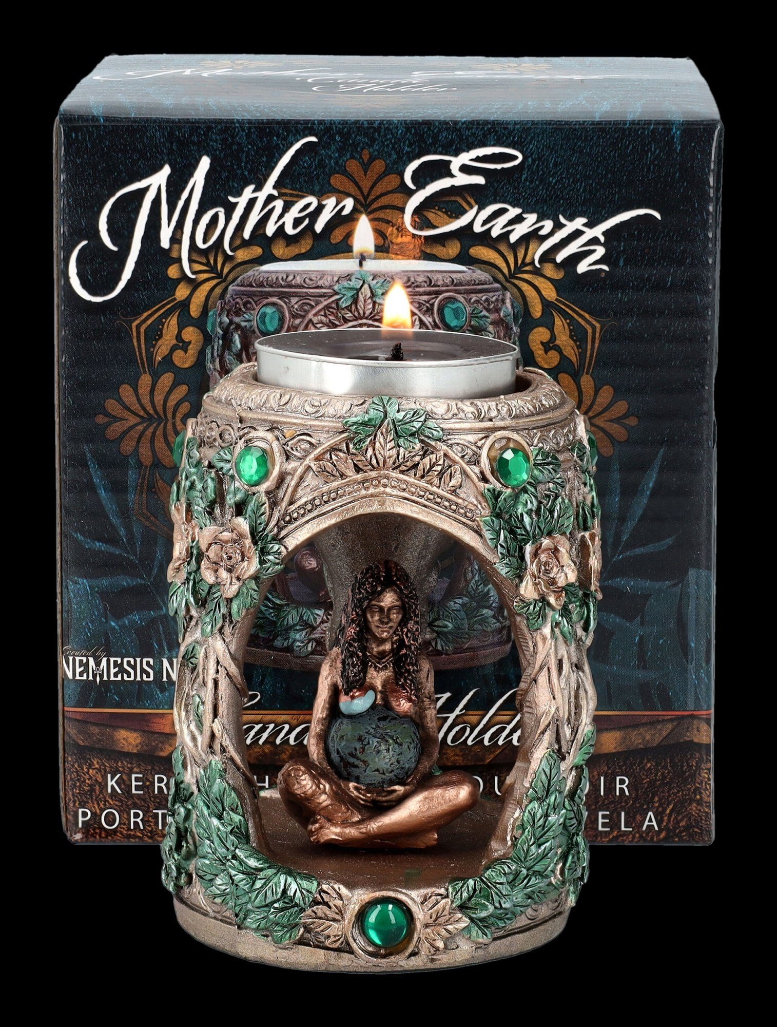 Figuren Shop GmbH Teelichthalter Teelichthalter - Mutter Erde Gaia - Fantas günstig online kaufen