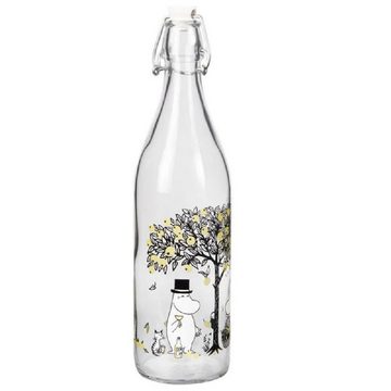 Muurla Kindergeschirr-Set Glasflasche Mumins Moomin Apples (1,0 L)