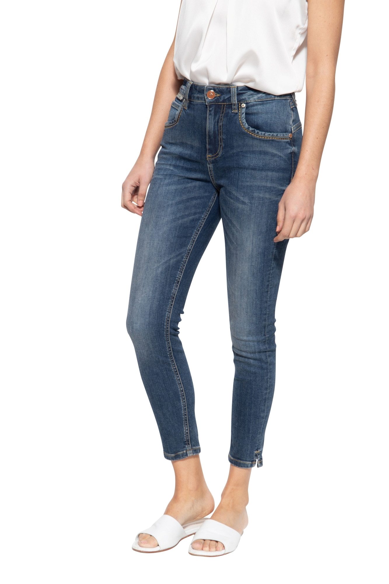 ATT Jeans Slim-fit-Jeans Sun (1-tlg) Brown Tinted