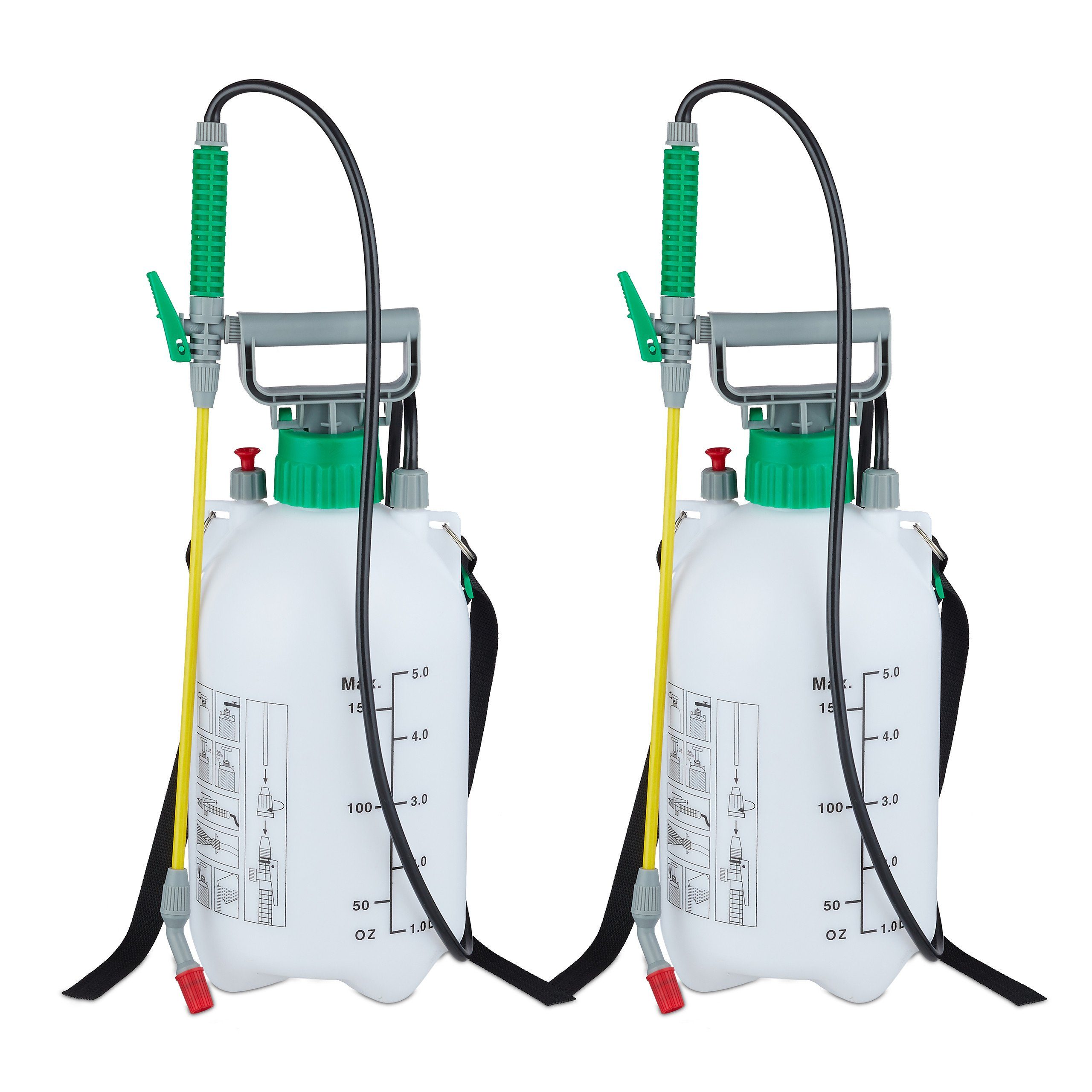 Drucksprühgerät 2 x Drucksprüher 5 Liter