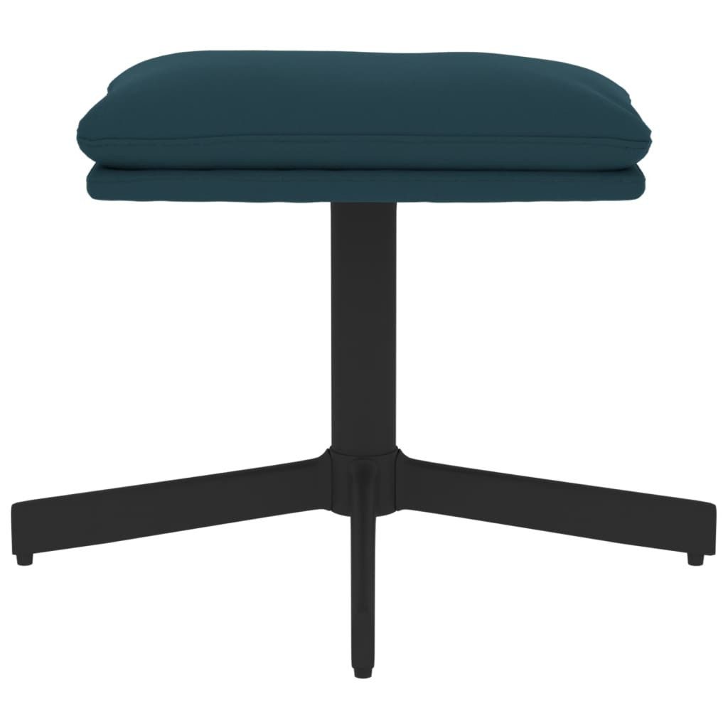 vidaXL Polsterhocker Fußhocker Blau 60x60x36 cm günstig online kaufen