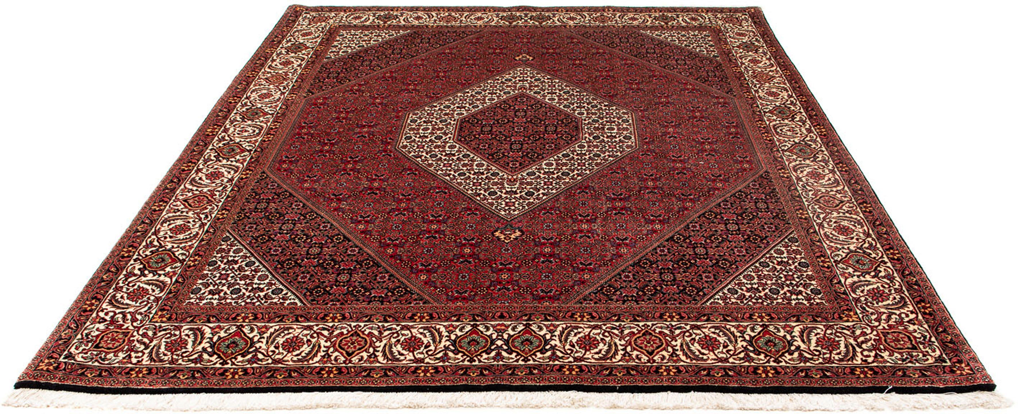Orientteppich Perser - Bidjar - 250 x 200 cm - dunkelrot, morgenland, rechteckig, Höhe: 15 mm, Wohnzimmer, Handgeknüpft, Einzelstück mit Zertifikat