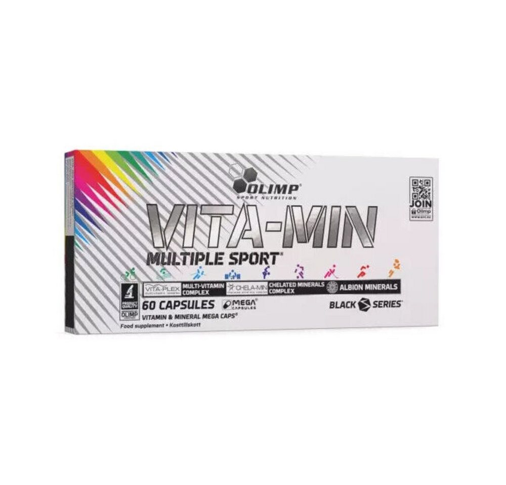 Olimp Sport Nutrition Olimp VITA-MIN MULTIPLE SPORT 60 Kapseln Kapseln, 80 g, Praktisches 2-Kapsel-System (Vita-Plex + Chela-Min)