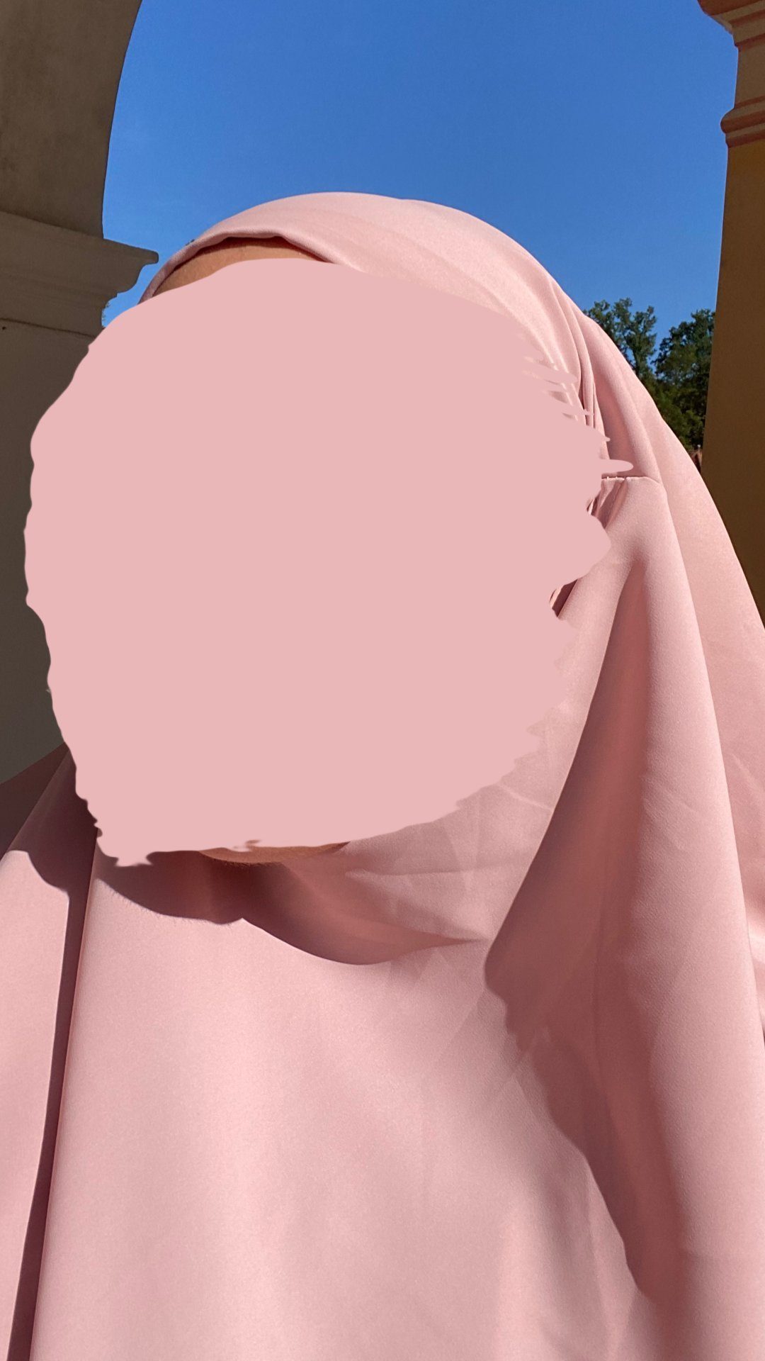 Niqabfunktion Medina Alt Rosa aus mit Khimar zweilagig zweilagig HIJABIFY Kopftuch Seide, Khimar