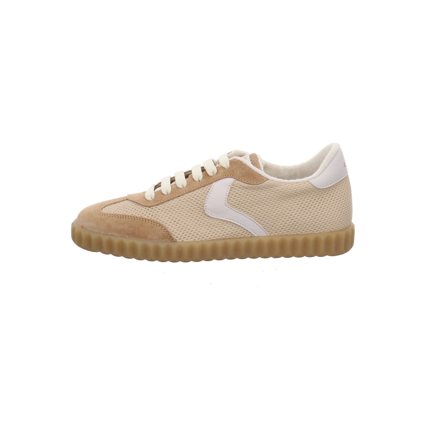 VOILE BLANCHE INES SUEDE/NAPPA PRESS. CARAMEL-BEIGE Sneaker