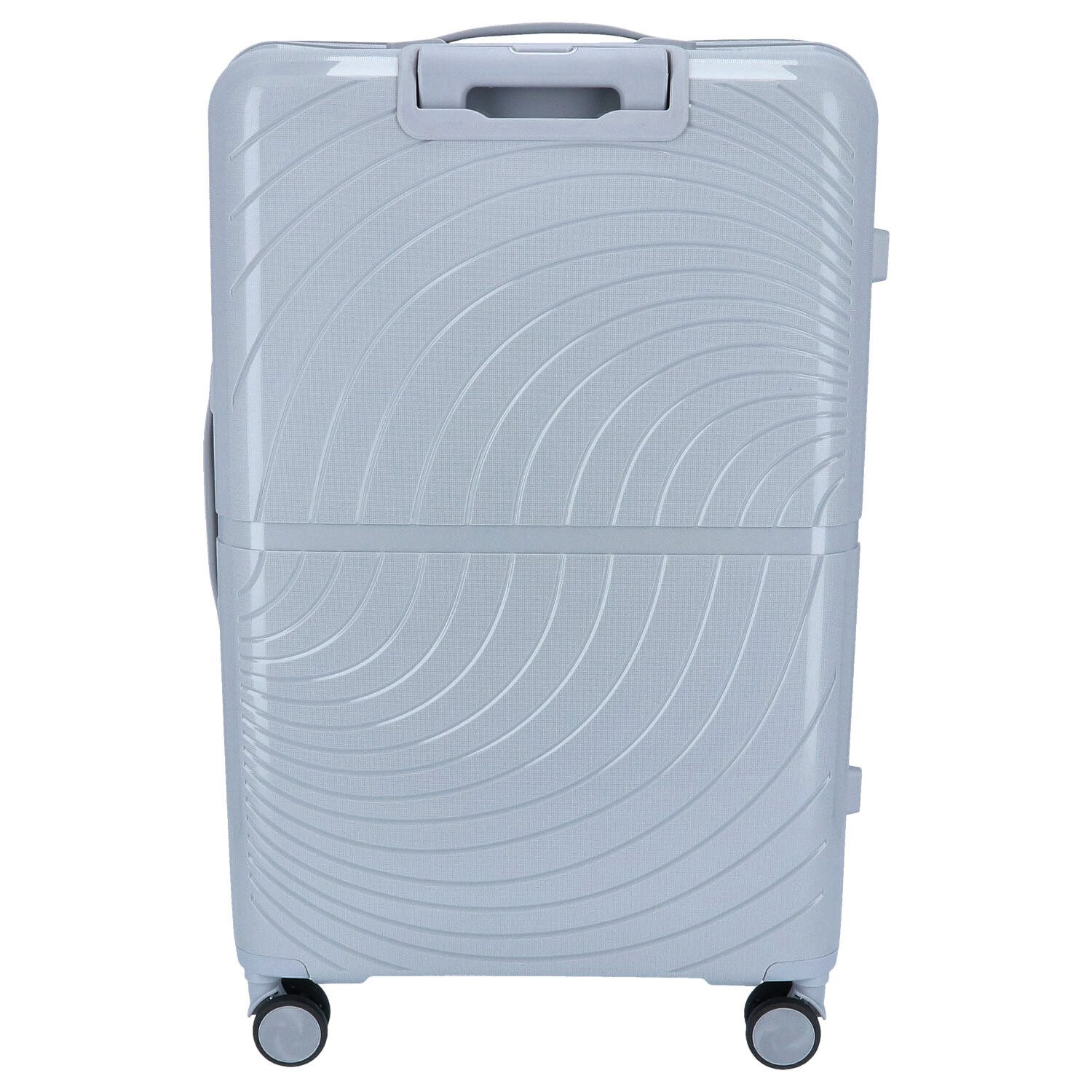DYX Koffer DYX 4 Rollen Trolley L 76 cm Paris hellgrau, 4 Rollen Rollen