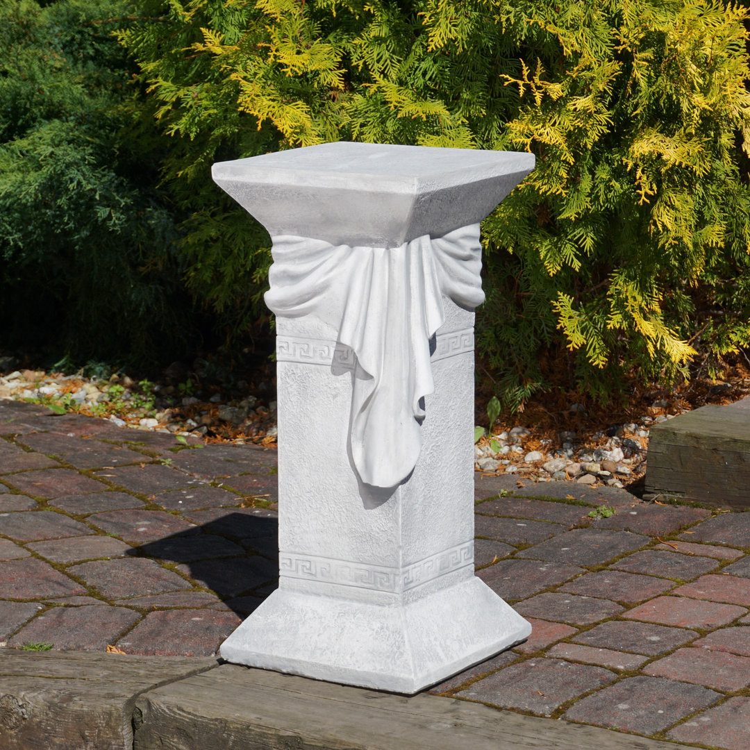 gartendekoparadies.de Gartensockel Steinsäule Podest Steinguss 66 cm 30 x 30 cm 67 kg, 30x30x66 cm, Frostsicher