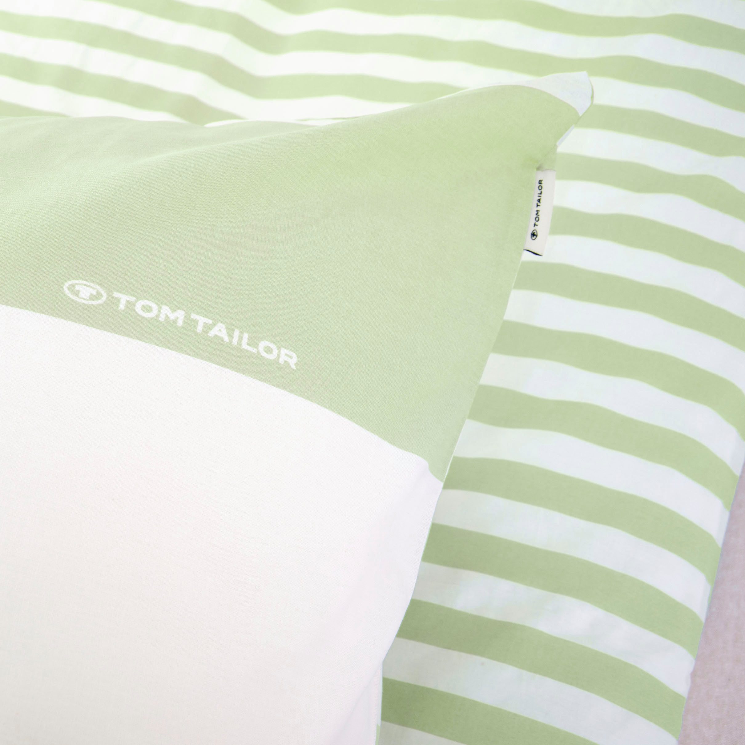 TOM TAILOR HOME Wendebettwäsche SIENA in Gr. 135x200cm, 155x220cm oder 200x220cm, Renforcé, 2 teilig, gestreifte Bettwäsche aus Baumwolle, Bettwäsche mit Wendeo – Bild 5 von 5