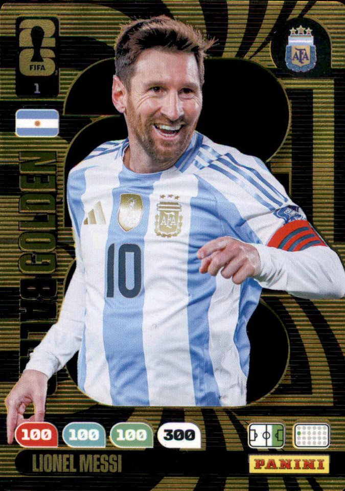 Panini Sammelkarte 1 - Lionel Messi - Golden Baller - 2026