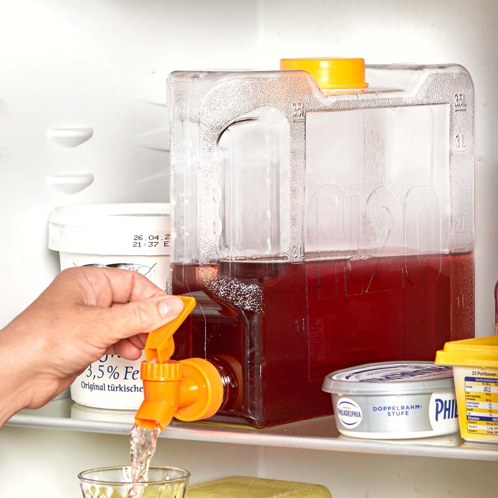 4L-Getränkespender mit Wasserhahn, Kühlschrank-Wasserspender mit