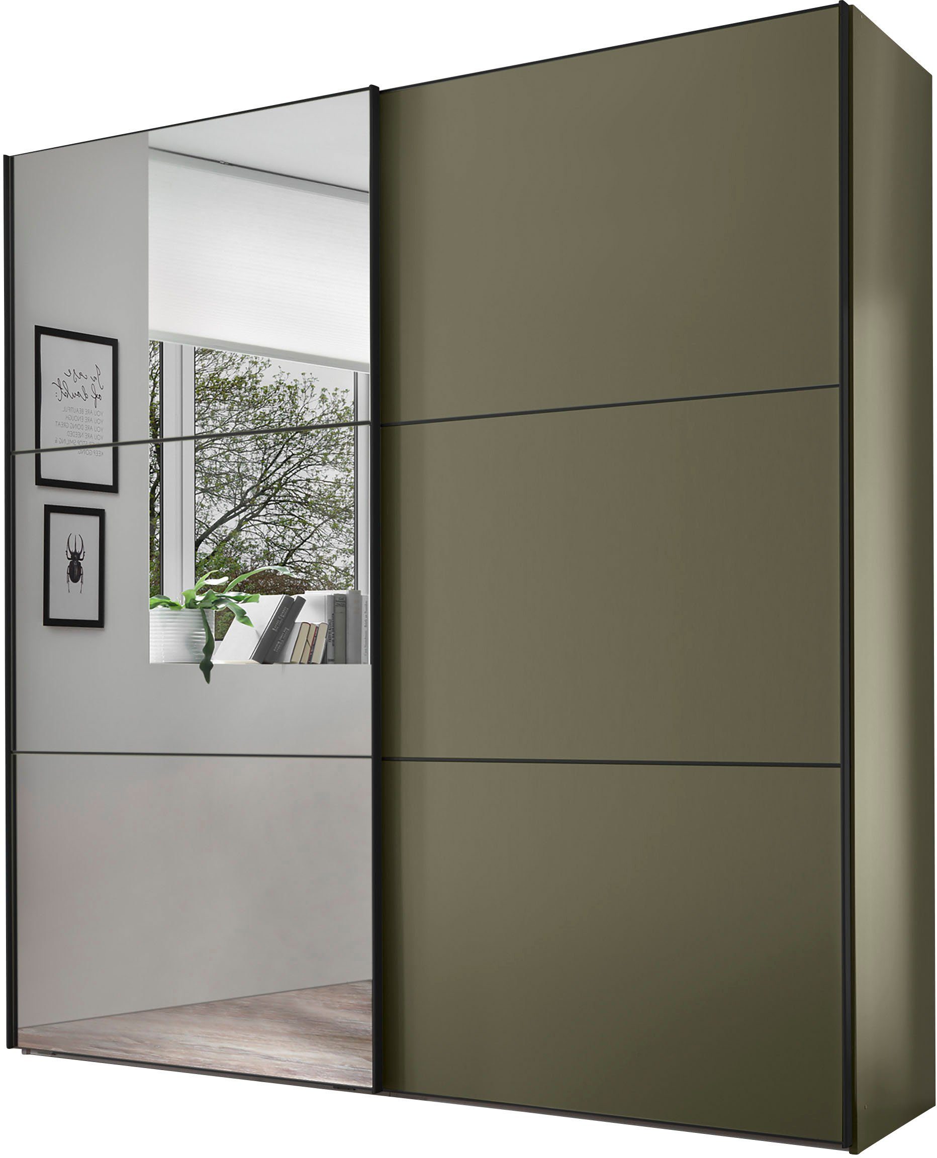 STAUD Schwebetürenschrank Includo, Made in Germany Mit Spiegeltüre und vier verschiedenen Ausstattungsvarianten