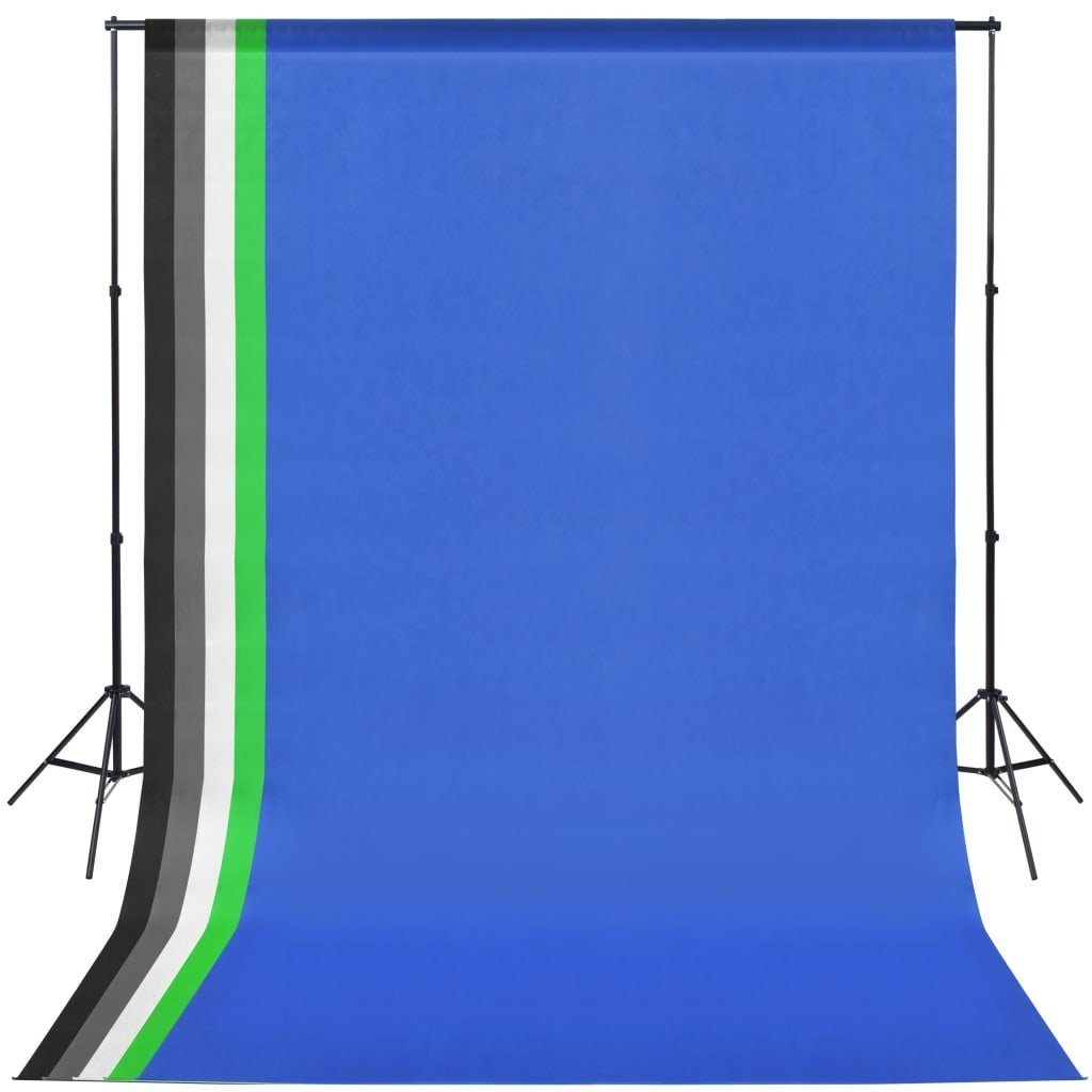 Fotostudio 5 Schirme vidaXL Set Fotohintergrund Bunte Hintergründe 2