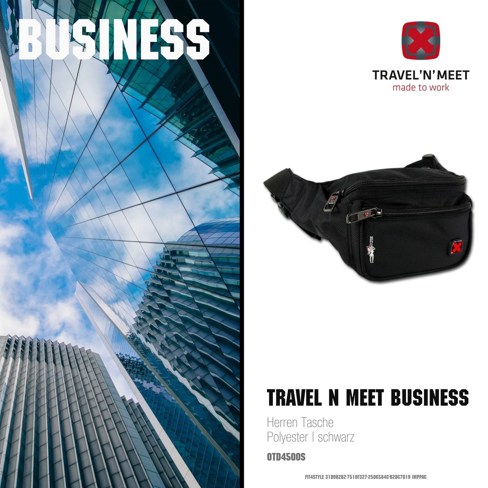 Travel N Meet Gürteltasche Travel N Meet Tasche schwarz Polyester (Gürtelta günstig online kaufen