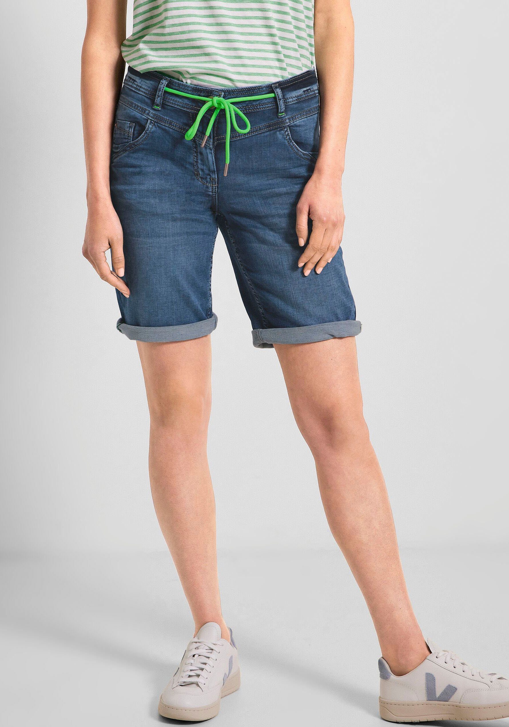 für Freizeitaktivitäten 5-Pocket-Style Shorts perfekt mit Kickfarbe, in Scarlett Kordelzugband Cecil