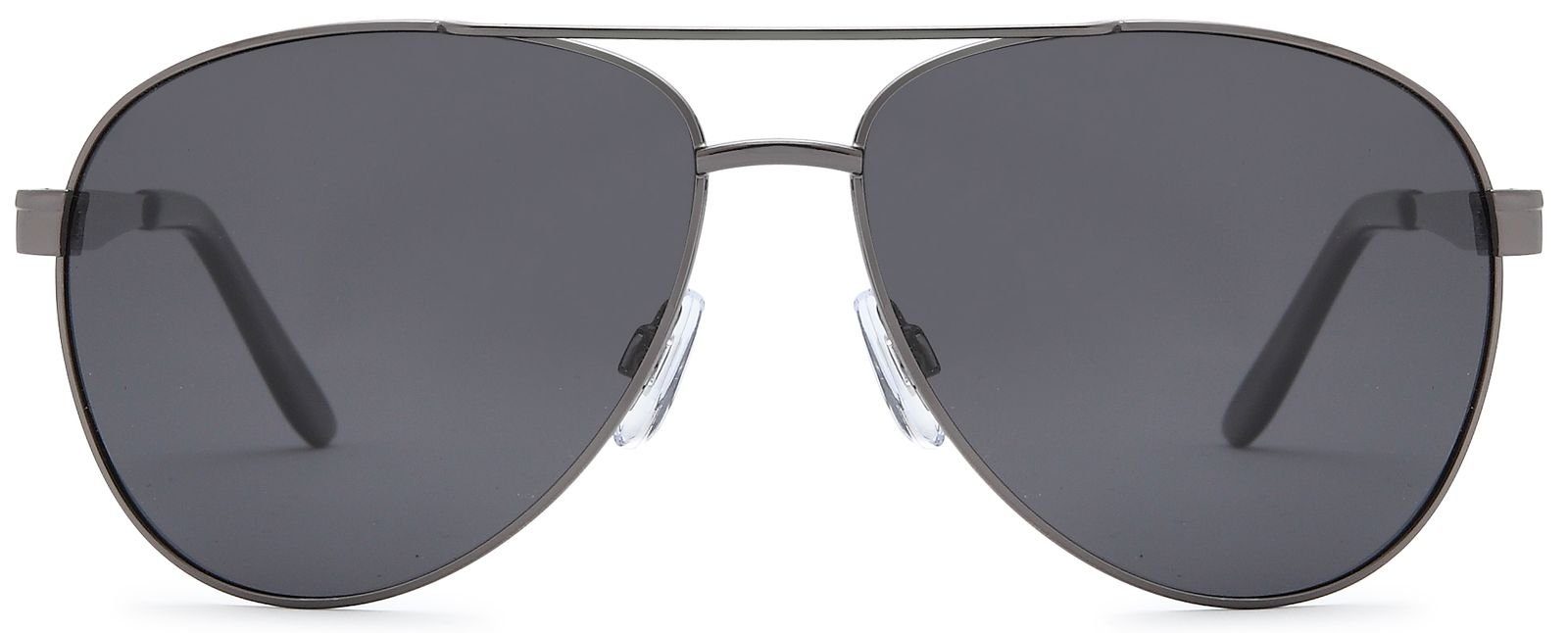 styleBREAKER Sonnenbrille (1-St) / Glas Anthrazit Polarisiert Gestell Grau