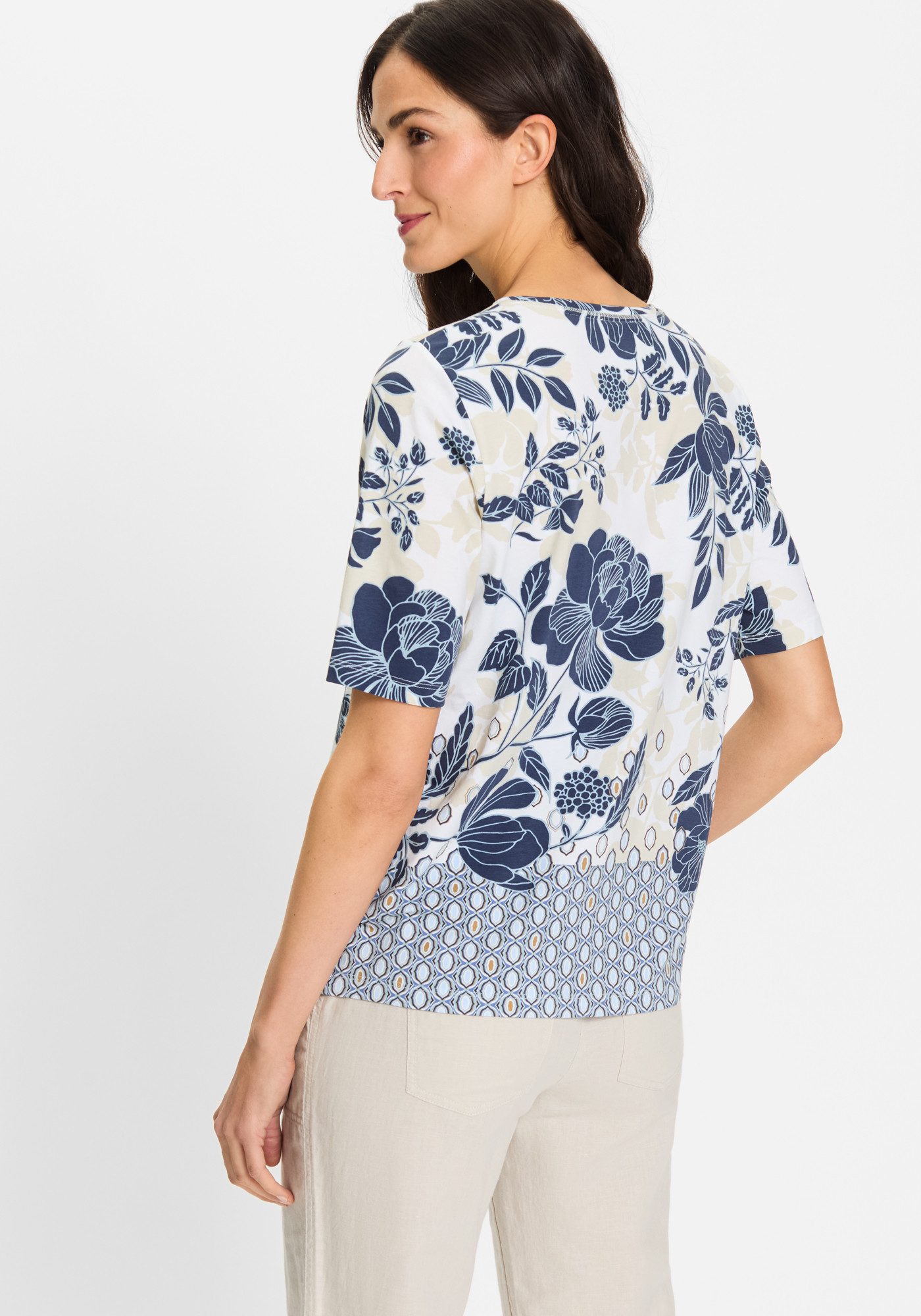 Olsen Kurzarmshirt T-Shirt Short Sleeves günstig online kaufen