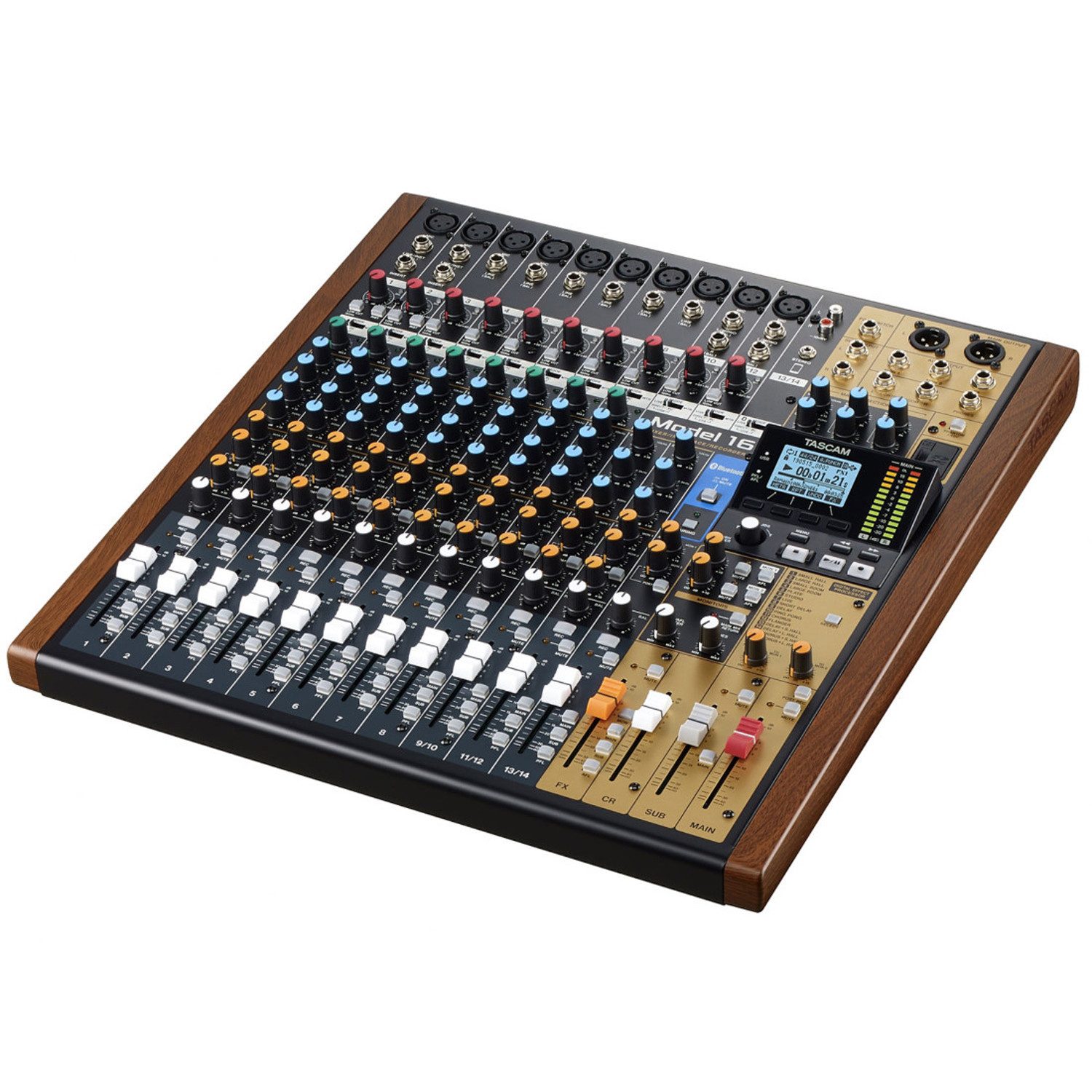 Tascam Model 16 Mischpult mit USB-Interface Digitales Aufnahmegerät